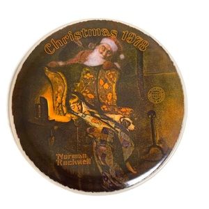 Vintage Norman Rockwell 1978 Christmas Dream Decorative Plate